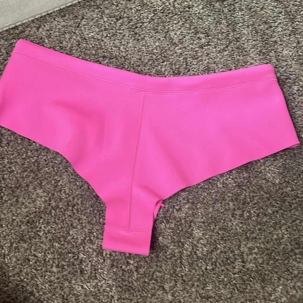 NWT SKIMS Sport Swim Cheeky Bottoms Bikini Taffy Pink Scuba Sz 3x